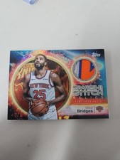 2025-26 Topps Swish and Stitch Relics Mikal Bridges Holofoil 1/1