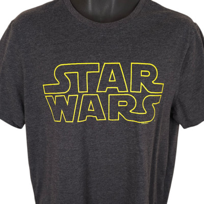 Star Wars T Shirt Mens Size Large Gray Sci Fi Movie Tee