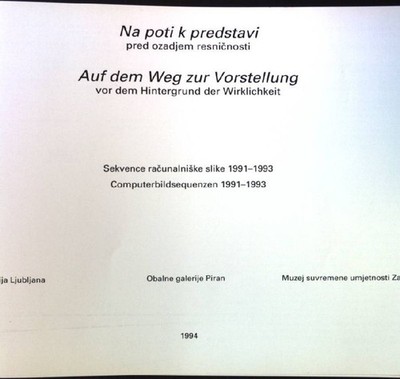 Auf dem Weg zur Vorstellung vor dem Hintergrund der Wirklichkeit. Deutsch, Johan