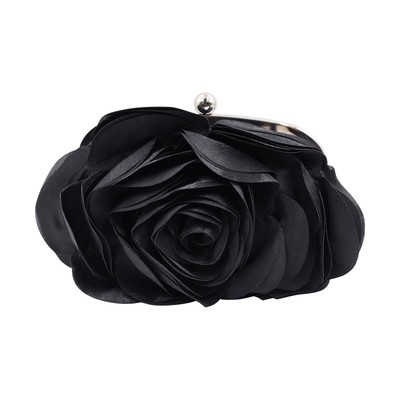 Little Floral Clutch Purse for Women - Elegant Rose Petal Evening Bag with De...