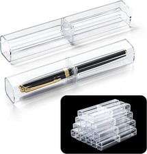 Acrylic Clear Pen Gift Box - 20 Pcs Reusable Ballpoint Storage Case