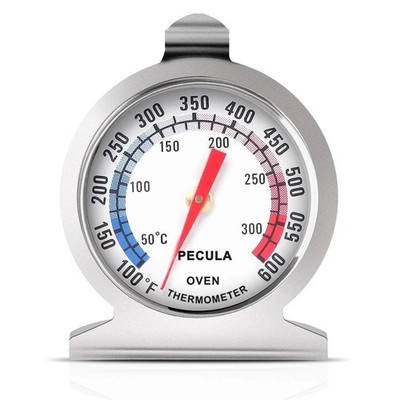 Oven Thermometer 50-300°C 100-600°F Stainless Steel Analog Instant Read Cooking