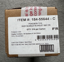 Pokemon Case x6 Display EV1 Scarlet and Purple EV01 - New/Sealed - FR