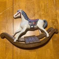 Burwood Rocking Horse Wall Decor Nursery Vintage Plastic USA