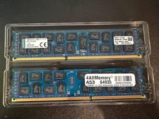 32GB 2x16GB DDR3-1600 PC3-12800R 2Rx4 ECC Registered RAM Server Memory Kit