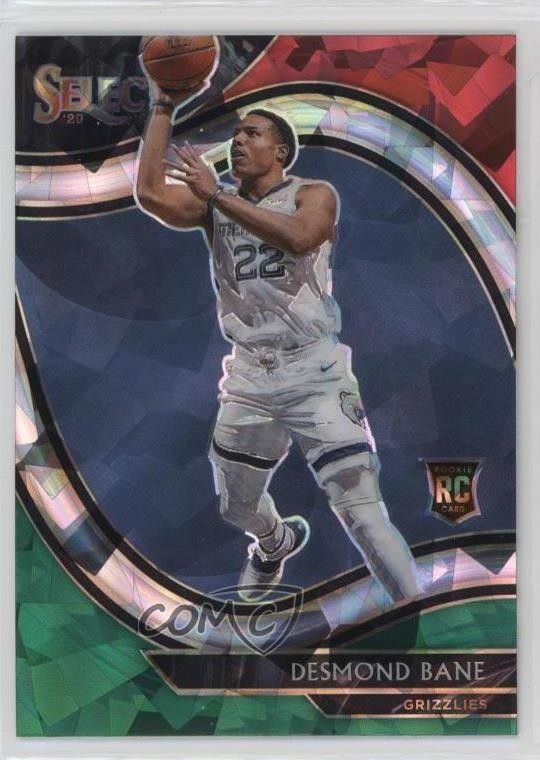 2020 Panini Select Courtside Red White Green Cracked Ice Prizm Desmond Bane 0ch