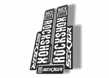 Rock Shox SEKTOR 2018 Fork Decal Mountain Bike Cycling Sticker Adhesive White