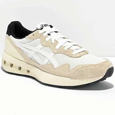 *ASICS Jogger X81 Birch White Suede Mesh Retro Sneakers 1203A346 Men 7/Women 8.5
