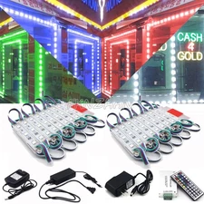 US 5050 SMD 3 LED Module Lights STORE FRONT WINDOW Sign Lamp Superbright Light