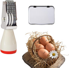 Egg Date Stamp Kit with Ink Pad, Month and Day Stamper for Farm Fresh Eggs Chick
