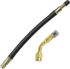 Car Tire Valve Extension, 8.26 Inch Flexible Schrader Valve Stem Tool with 135 D