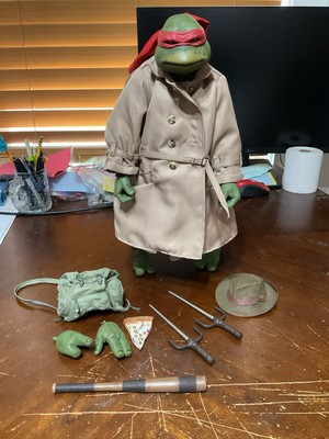 NECA TMNT Raphael In Disguise Action Figure From 1990 Movie  1:4 Scale COMPLETE