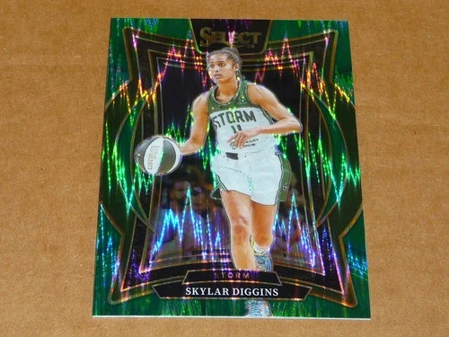 2025 Panini Select WNBA SKYLAR DIGGINS GREEN FLASH PRIZM CONCOURSE STORM #16