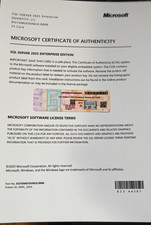 Microsoft SQL Server 2025 Enterprise Edition - 24 Core Server License No Media 