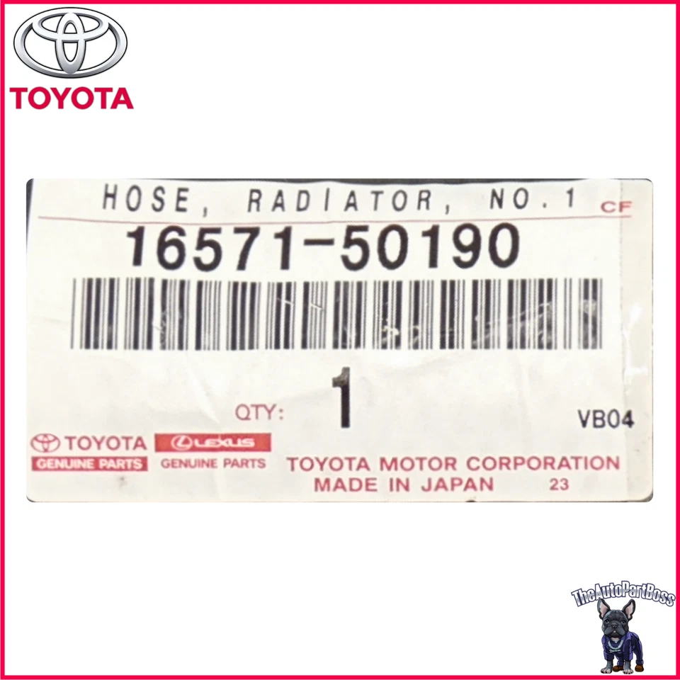 Juego de manguera de radiador superior e inferior de refrigeración GENUINA Toyota 16572-50130 16571-50190 Foto 3 de 4