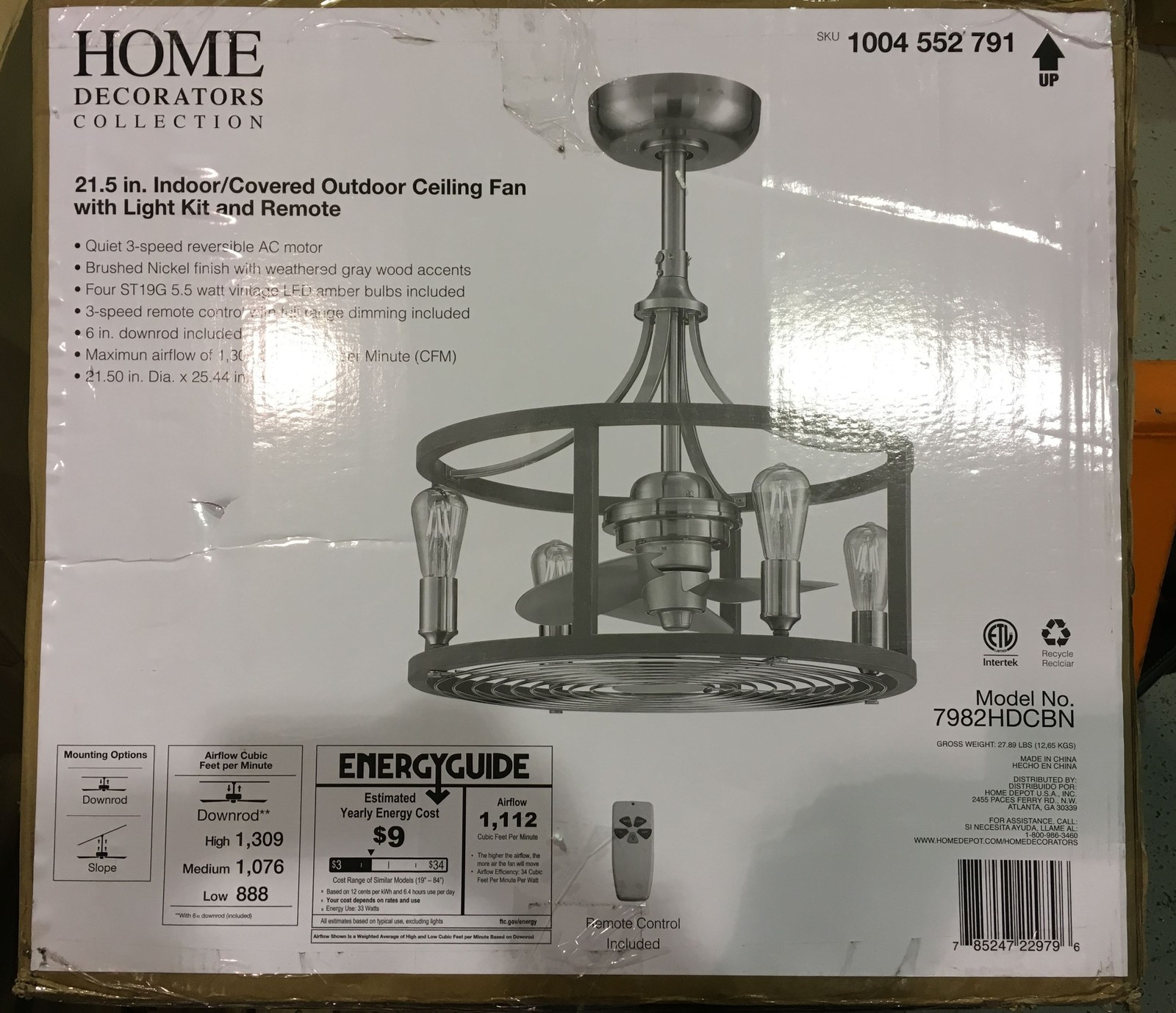 Dual Mnt Ceiling Fan