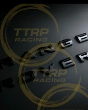 Gloss Black Badge Letters fit Rover Range - Front OR Rear GENUINE Sizing