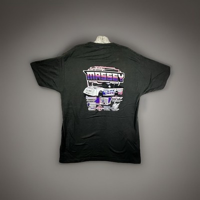 Sprint Car T Shirt Mens Large Ashley Massey Phipps 54 Double Sided Retro Graphic