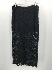 Pre-Owned Future Collective Black Size Small Pencil Midi Skirt