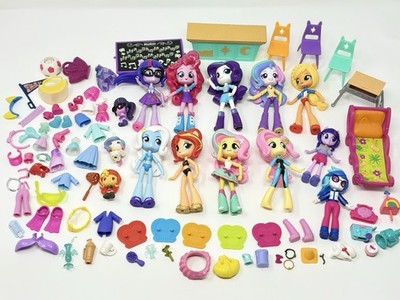 Hasbro My Little Pony Equestria Girls Minis Lot of 14 Figures Accessories MLP