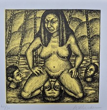 Anne Van der Linden Sérigraphie Edition originale Signée Numérotée Art Singulier