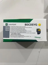 Genuine Lexmark 80C0SYG Yellow Return Program Toner Cartridge
