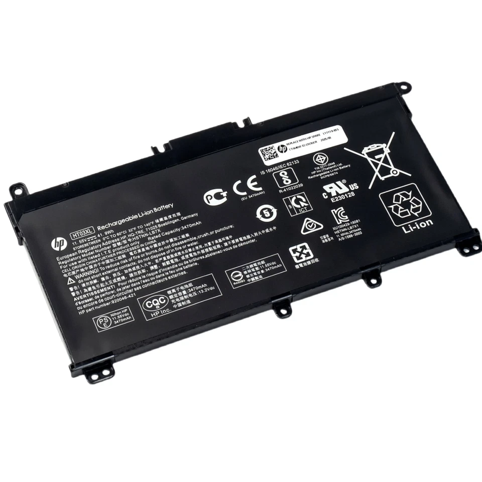 Batería Original HP HT03XL Para Pavilion 14-CE 14-CF 14-DF 17-por 17-CA L11119-855 Foto 2 de 4
