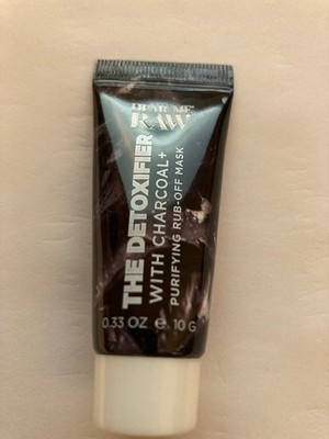 Hear Me Raw THE DETOXIFIER Charcoal Purifying Rub-Off Mask 10g / 0.33oz Sealed