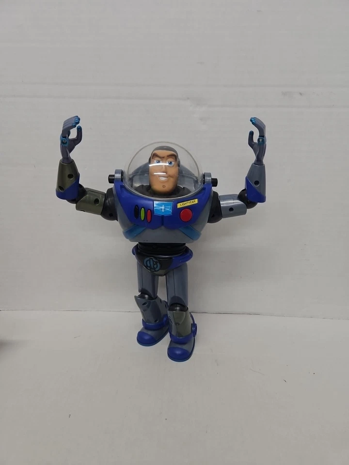Hasbro Search & Rescue Buzz Lightyear Toy Story 2001 Azul Gris RARO Probado Funciona Foto 2 de 4