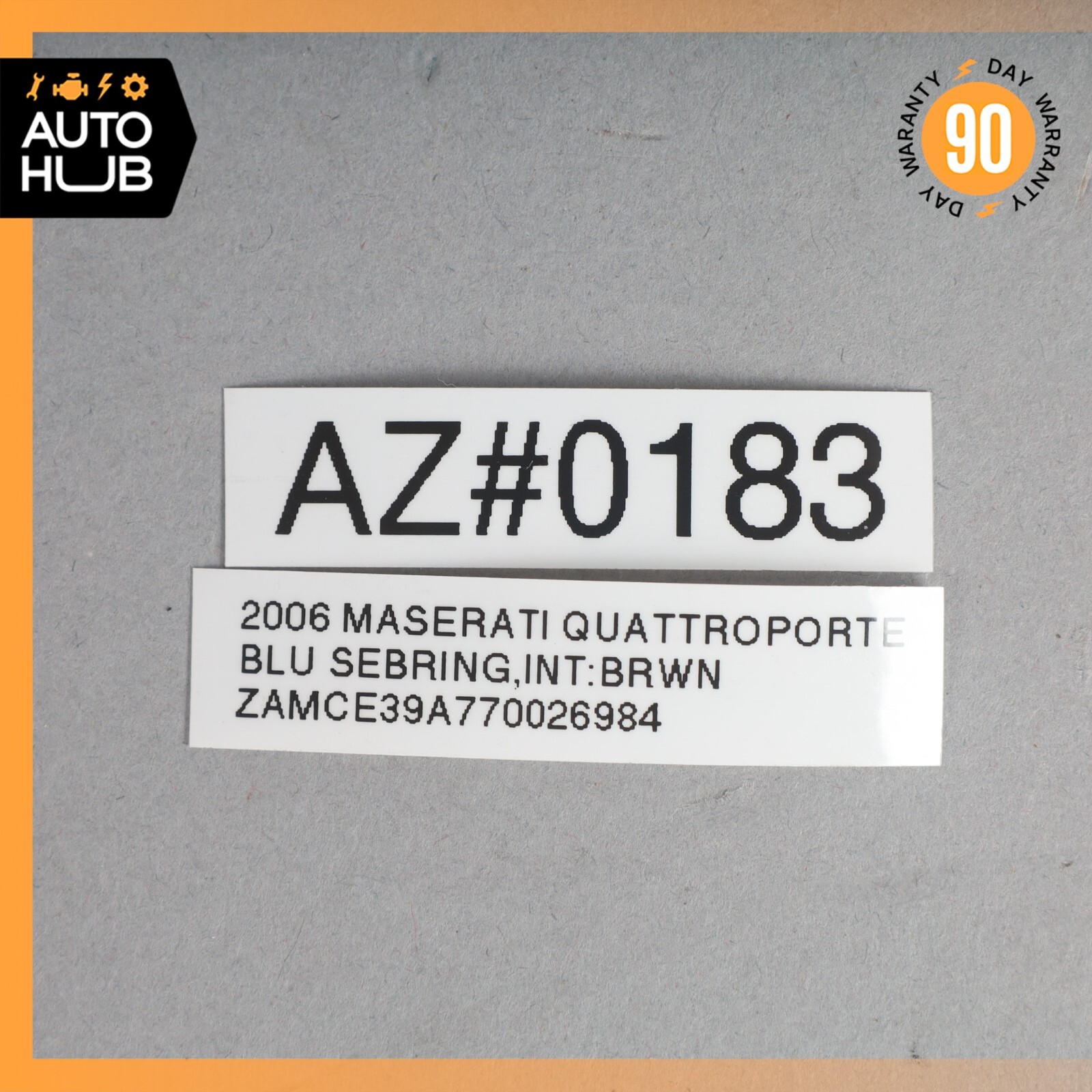 03-13 Maserati Quattroporte M139 Rear Right or Left Seat Headrest Beige OEM 79k