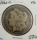 1882-CC Morgan Silver Dollar- Very Good Condition