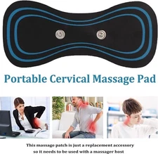 10X Portable Electric Neck Back Massager EMS Cervical Massage Patch Relief Pain