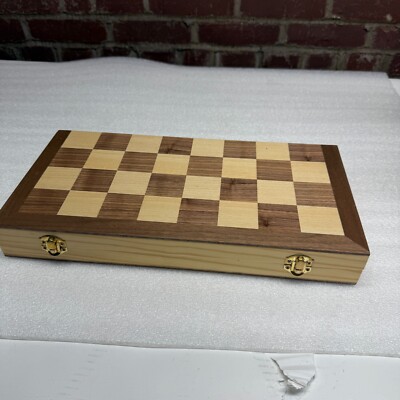 Chess Armory Chess Set 15'' x 15'' Wooden Chess Game Travel Chess Set