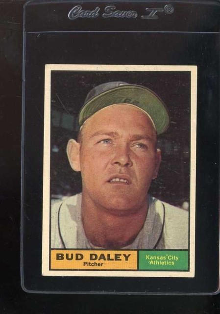 1961 TOPPS #422 BUD DALEY VG CREASE TOP LEFT NICELY CENTERED *118836