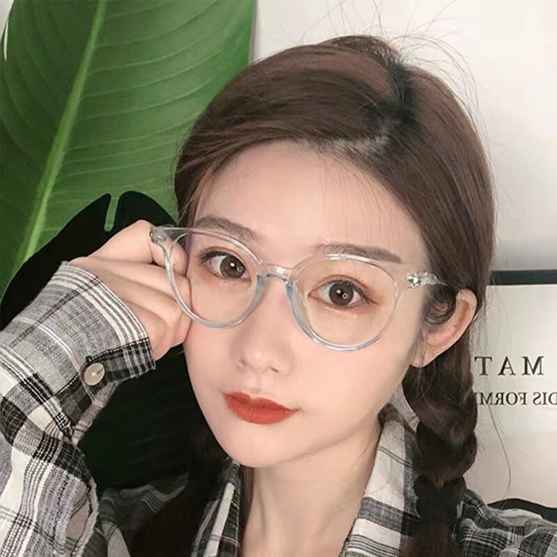 Korean Style Sweet Round Frame Glasses Lightweight Anti Blue Light Plain Glasses eBay
