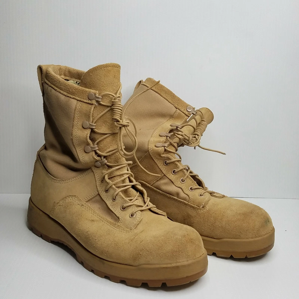 Bates Goretex E33100E Size 12.5 R Combat Boots Desert Tan Vibram