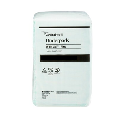 Cardinal Health Wings Basic Underpads Light Absorbency - 10 Count