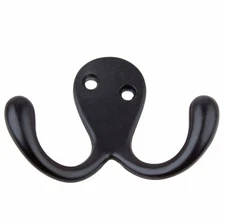 GlideRite Octopus Double Coat Wall Hook Matte Black - 7511-MB-1