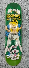 Vintage 2001 Hook-Ups Alice And Friends NOS Sean Cliver Skateboard Deck RED CROS
