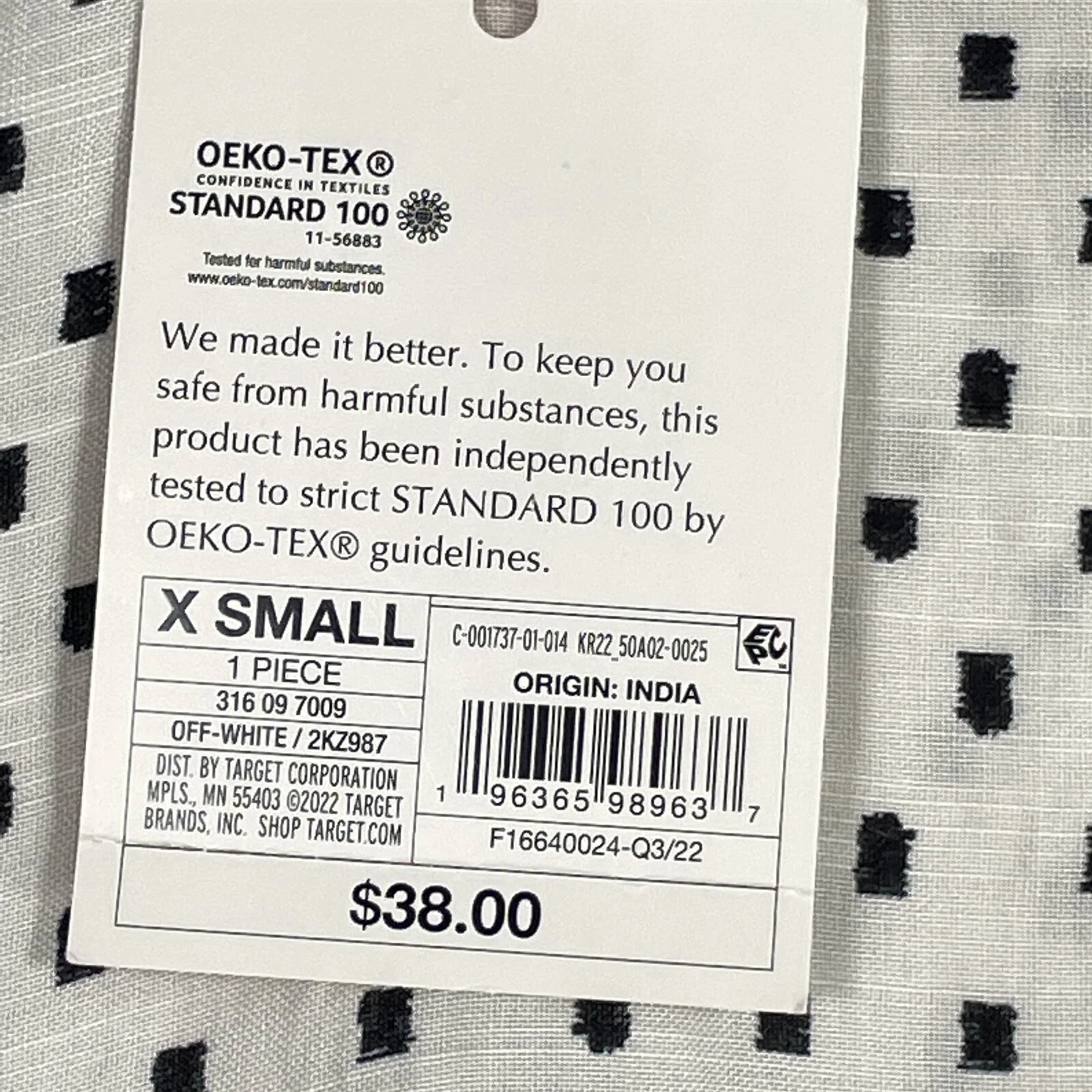 OFF WHITE Abito Knox Rose donna X Small A Line tasche con cintura manica 3 4 bianco sporco