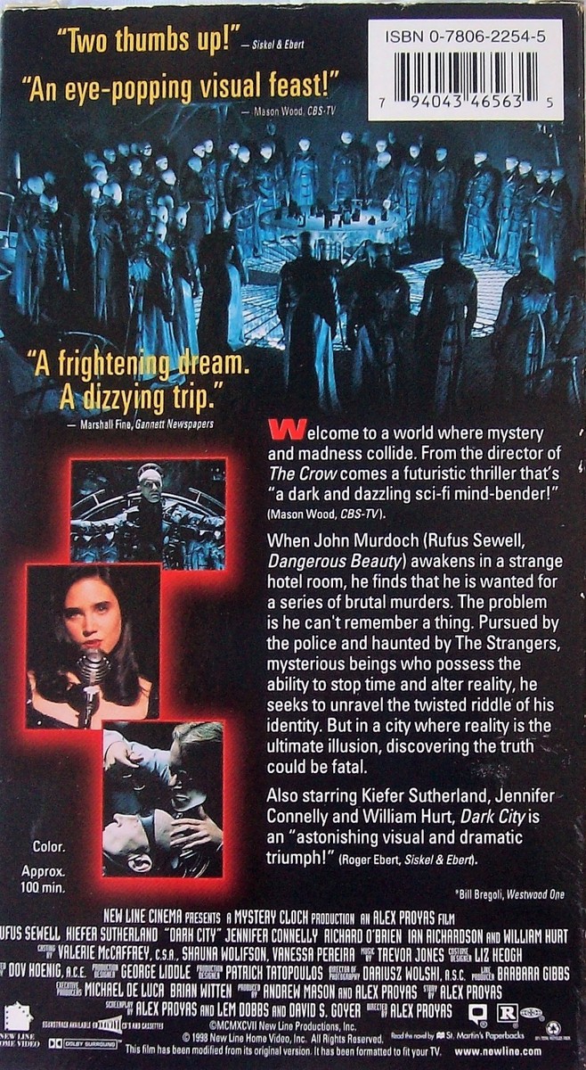 Dark City- Mystery And Madness Collide (VINTAGE, VHS, 1998