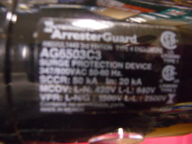 Intermatic AG6503C3 Surge Protector, Black - Image 3 of 4