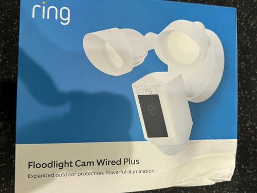 NEW FACTORY SEALED Ring Floodlight Cam Wired Plus | Outdoor Flood Light Siren