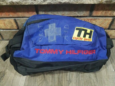 Vintage Tommy Hilfiger TH Cycle Gear Athletics Fanny Pack Waist Bag Back Pack 