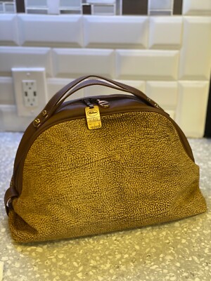 Authentic vintage suede borbonese Dome Bag 