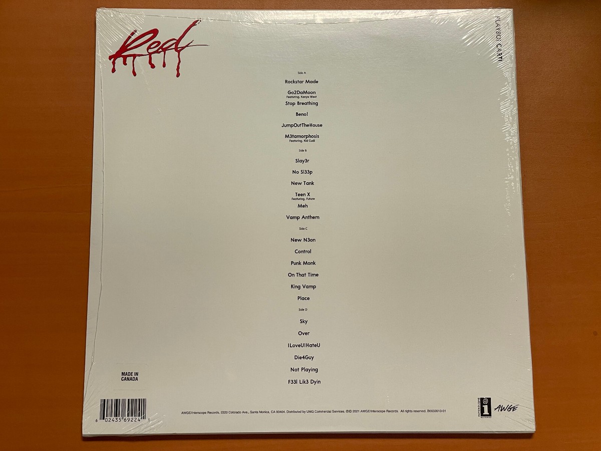 playboi carti WLR LP filthy直筆サイン入り PLAYBOI CARTI SIGNED AUTOGRAPHED WHOLE LOTTA RED VINYL