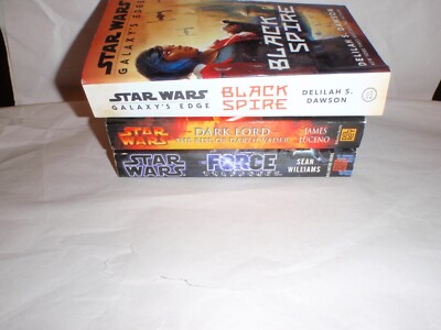 STAR WARS BLACK SPIRE, DARK LORD DARTH VADER, THE FORCE UNLEASHED 3 BOOKS