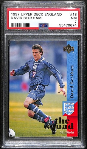 David Beckham #18 — 1997 soccer card