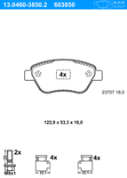 ATE Bremsscheiben Ø257Mm + BremsbelÄGe Vorne FÜR Fiat 500 312X Doblo Panda 169X