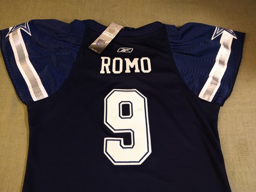Vintage* TONY ROMO #9* RARE! Rhinestone* Woman's REEBOK "On-Field Jersey"(M)*HOF - Picture 11 of 12